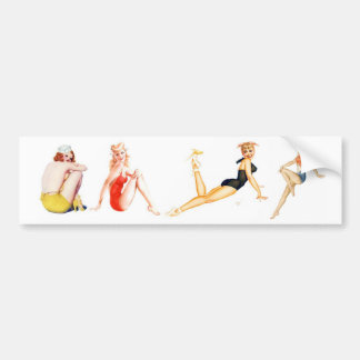 Autocollant De Voiture Sticker de pare-chocs classique pour filles à poin