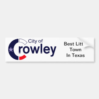 Autocollant De Voiture Sticker de pare-chocs Crowley, Texas