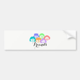 Autocollant De Voiture Sticker de pare-chocs d'amitié "Friends".