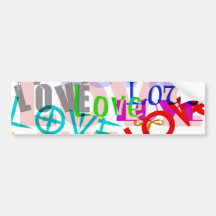 Sticker de pare-chocs d'amour