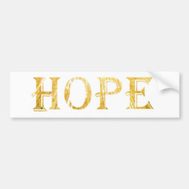 Autocollant De Voiture Sticker de pare-chocs de texte Golden Hope