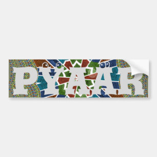 Autocollant De Voiture Sticker de pare-chocs design Sari tendance