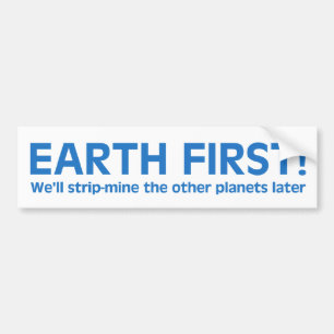 Autocollant De Voiture Sticker de pare-chocs Earth First