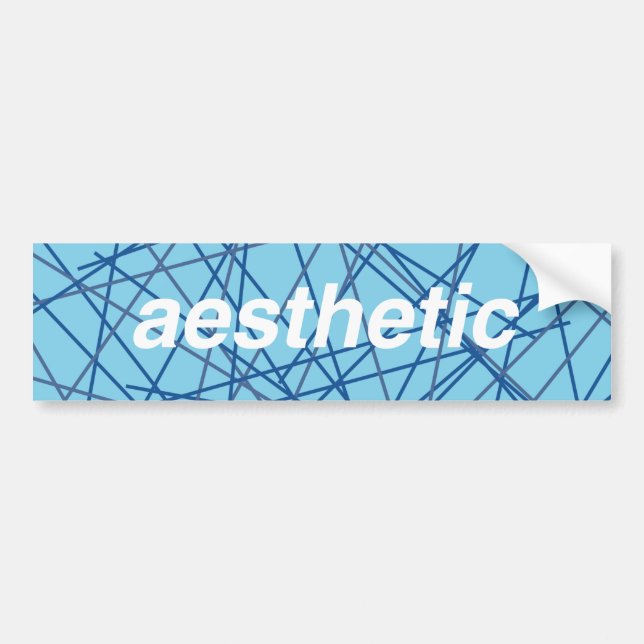 Autocollant De Voiture Sticker de pare-chocs esthétique rétro! (Devant)