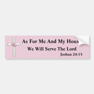 Autocollant De Voiture Sticker de pare-chocs Joshua 24:15