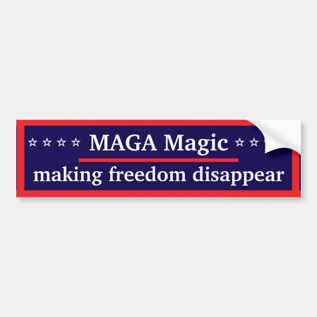 Autocollant De Voiture Sticker de pare-chocs magique MAGA (Devant)