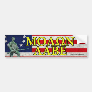 Autocollant De Voiture Sticker de pare-chocs Molon Labe