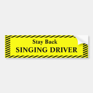 Autocollant De Voiture Sticker de pare-chocs pour conducteur de chant