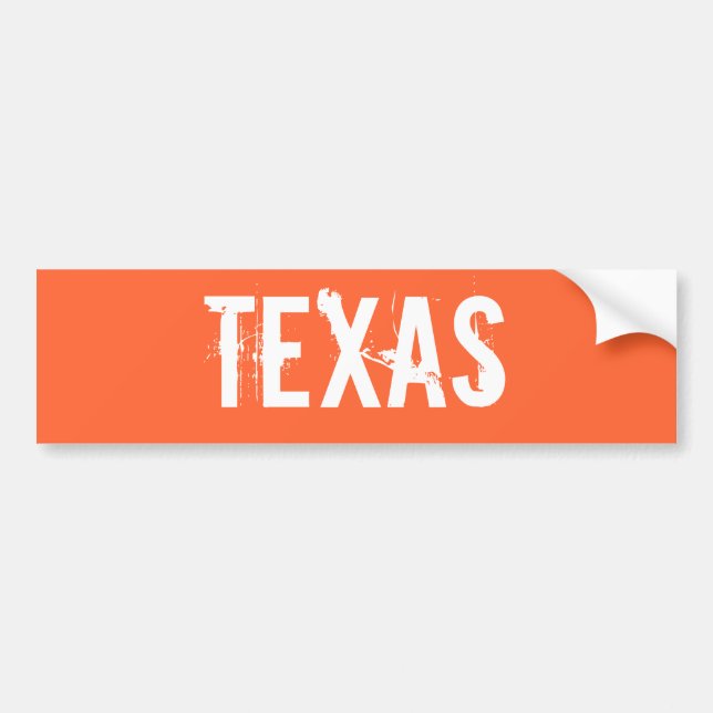 Autocollant De Voiture Sticker de pare-chocs Texas (Devant)