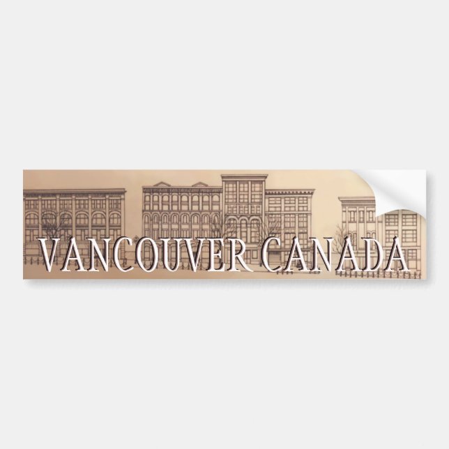 Autocollant De Voiture Sticker de pare-chocs Vancouver Cadeaux de souveni (Devant)