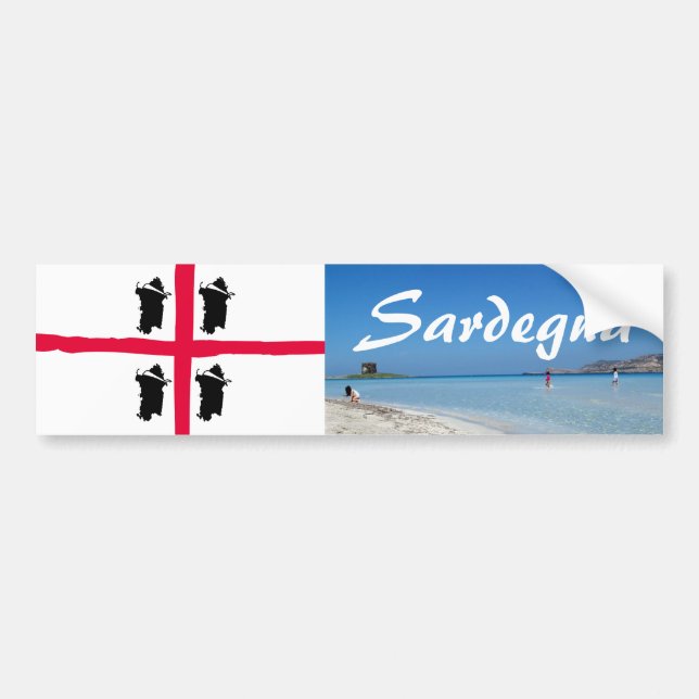 Autocollant De Voiture Sticker de Sardegna Paradise (Devant)