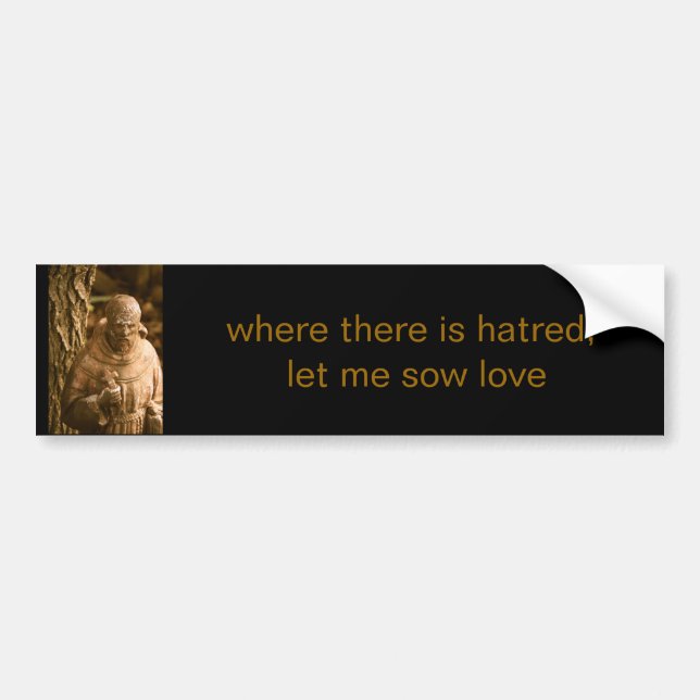 Autocollant De Voiture Sticker de St. Francis Bumper (Devant)