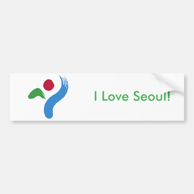 Autocollant De Voiture Sticker Flag of Seoul, South Korea (Devant)