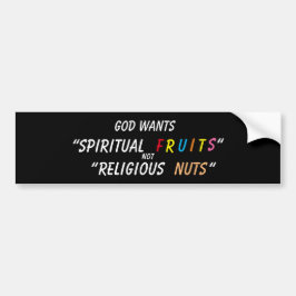 Autocollant De Voiture Sticker "Fruits Spirituels"