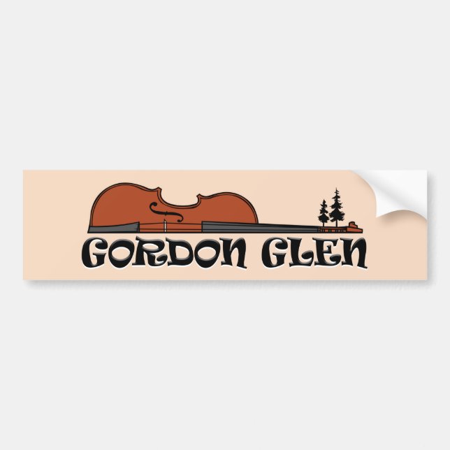 Autocollant De Voiture Sticker Gordon Glen Bumper (Devant)
