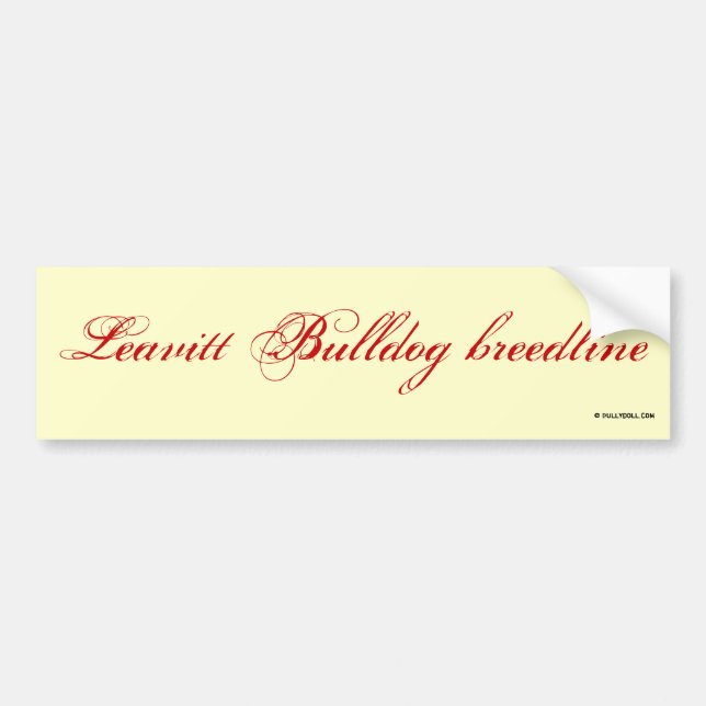 Autocollant De Voiture Sticker Leavitt breedline (Devant)