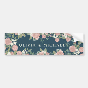 Autocollant De Voiture Sticker Mariage rose doux