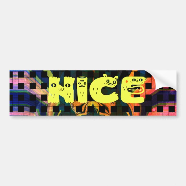Autocollant De Voiture Sticker Modèle voiture pare-chocs (Devant)