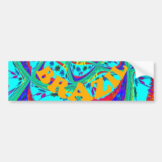 Autocollant De Voiture Sticker Modèle voiture pare-chocs Brésil (Devant)