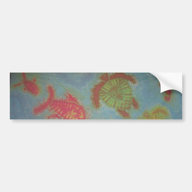 Autocollant De Voiture Sticker Ocean Tie Dye (Devant)