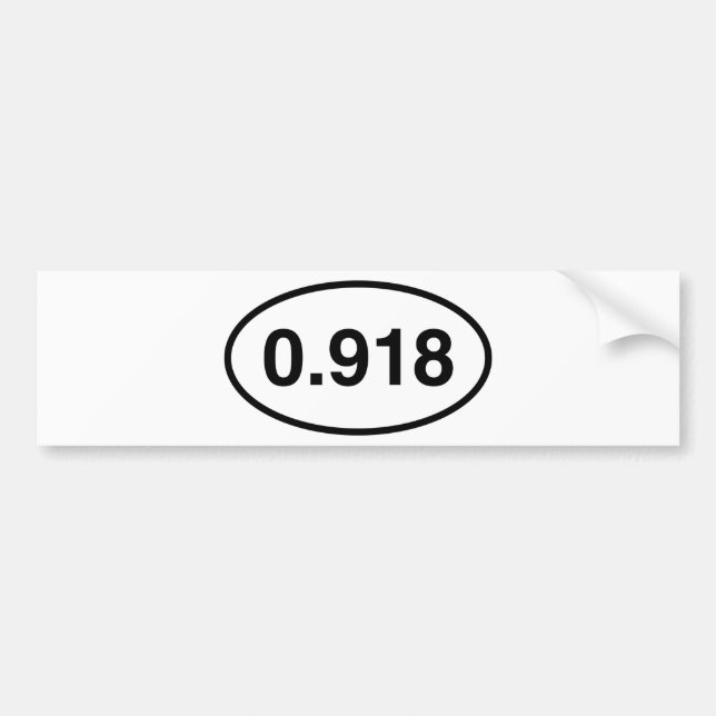Autocollant De Voiture Sticker Oval Bumper (Devant)