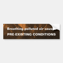 Autocollant De Voiture Sticker pare-chocs à air pollué