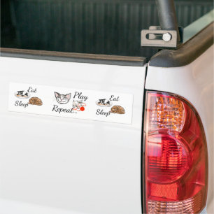 Autocollant De Voiture Sticker pare-chocs à vie de chat