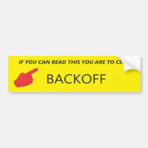 Autocollant De Voiture Sticker pare-chocs - Arrêt