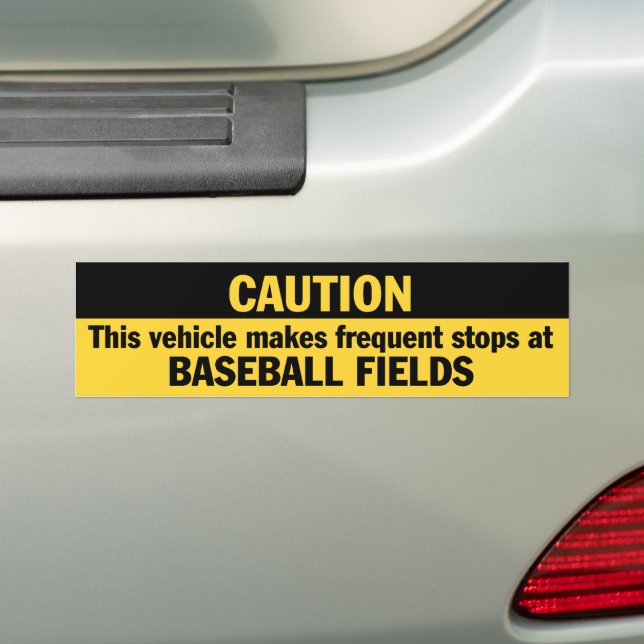 Autocollant De Voiture Sticker pare-chocs (Baseball) (En voiture)