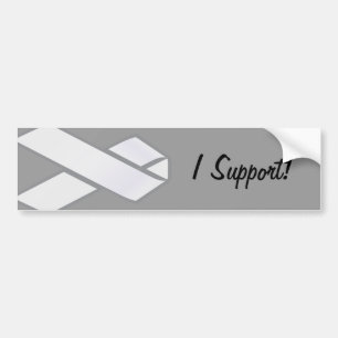 Autocollant De Voiture Sticker pare-chocs blanc