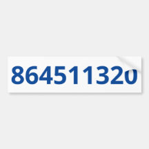 Sticker pare-chocs blanc 864511320