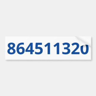 Autocollant De Voiture Sticker pare-chocs blanc 864511320