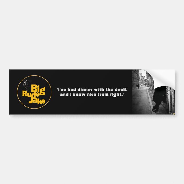 Autocollant De Voiture Sticker pare-chocs BRJ "Diner avec le diable" (Devant)