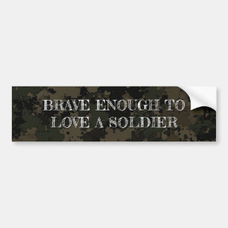 Autocollant De Voiture Sticker pare-chocs Camouflage avec message encoura