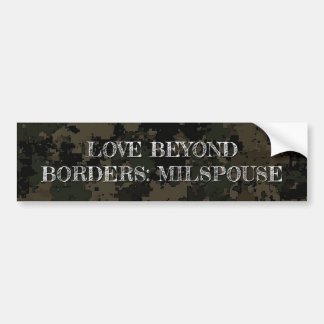 Autocollant De Voiture Sticker pare-chocs Camouflage avec message encoura