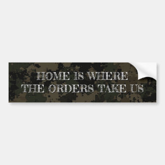 Autocollant De Voiture Sticker pare-chocs Camouflage avec message encoura