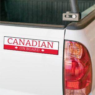 Autocollant De Voiture Sticker pare-chocs - Canadien à bord