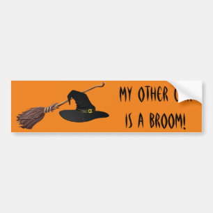Autocollant De Voiture Sticker pare-chocs Casquette et Broomstick