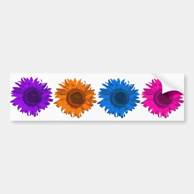 Autocollant De Voiture Sticker pare-chocs coloré Pop Art (Devant)