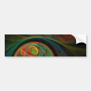 Autocollant De Voiture Sticker pare-chocs d'art Abstrait vert de renaissa