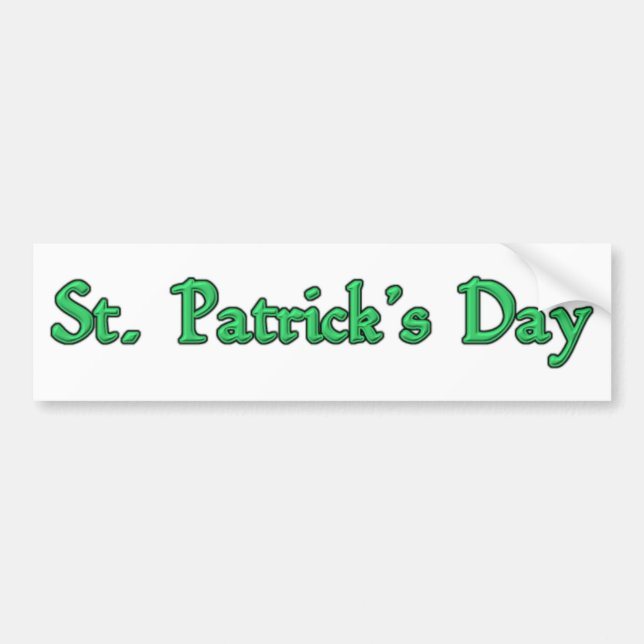 Autocollant De Voiture Sticker pare-chocs de la Saint Patrick (Devant)