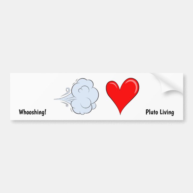 Autocollant De Voiture Sticker pare-chocs de l'amour de Whooshing (Devant)