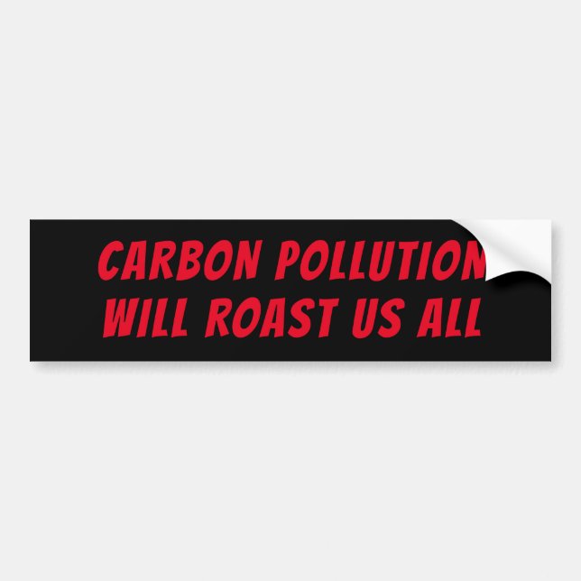 Autocollant De Voiture Sticker pare-chocs de pollution (Devant)