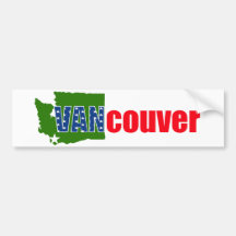 Sticker pare-chocs de Vancouver, Washington