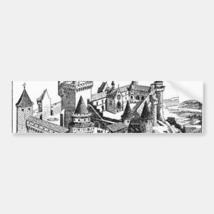 Autocollant De Voiture Sticker pare-chocs du château médiéval