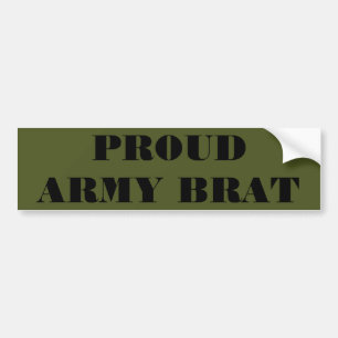 Autocollant De Voiture Sticker pare-chocs Fier Brat de l'armée