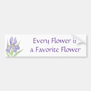 Autocollant De Voiture Sticker pare-chocs Fleur favori