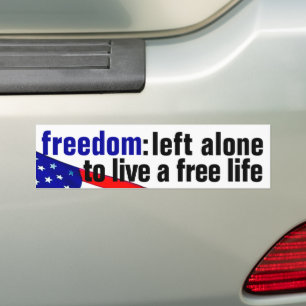 Autocollant De Voiture Sticker pare-chocs Freedom (drapeau v.2)
