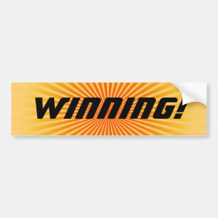 Autocollant De Voiture Sticker pare-chocs gagnant