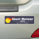 Autocollant De Voiture Sticker pare-chocs géant Meteor 2024 (On Car)